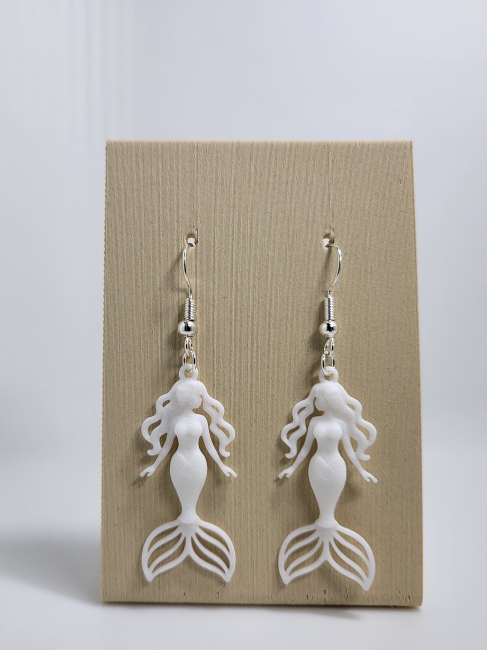 White Mermaid Dangle Earrings - Women's Jewelry